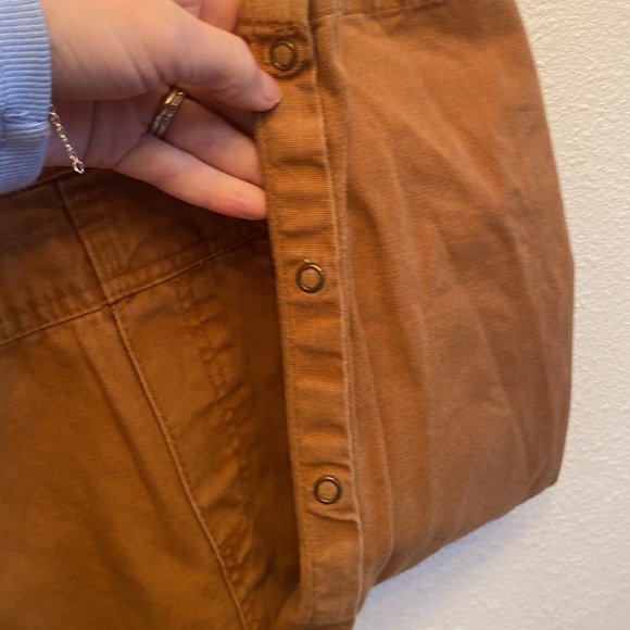 Carhartt Tan Cotton Canvas One-Piece Bib Overalls Baby Size 18M Unisex Preowned - Picture 6 of 11